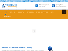 Tablet Screenshot of clearwaterpressurecleaning.com.au